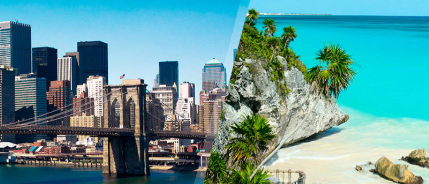 nueva york y riviera maya